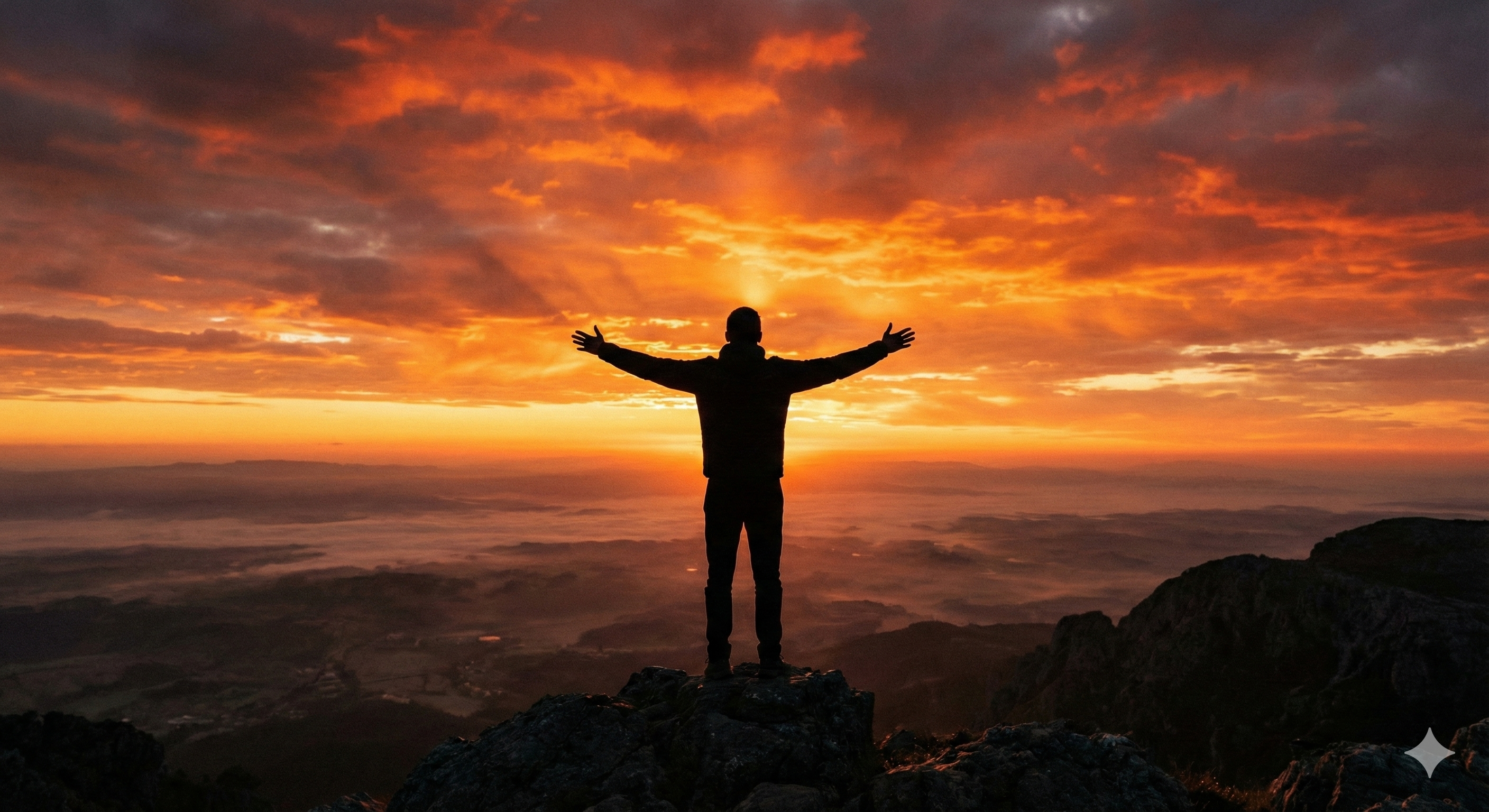 Homem olhando o horizonte